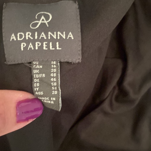 ENFOCUS STUDIOS LACE AND SEQUIN TOP FULL BACK ZIPPER SHORT SLEEVE DRESS SZ 16 - Picture 10 of 15